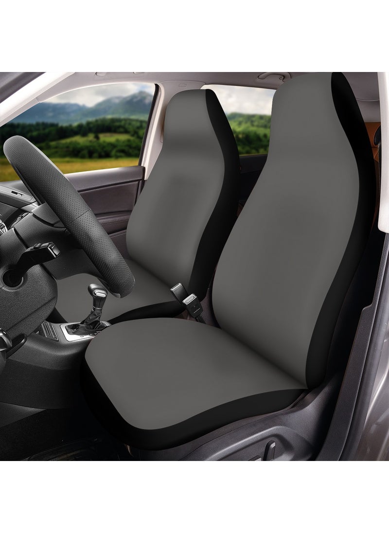Space - Lancia Compatible Combed Gray Car Seat Cover Set Unprinted - Image 1