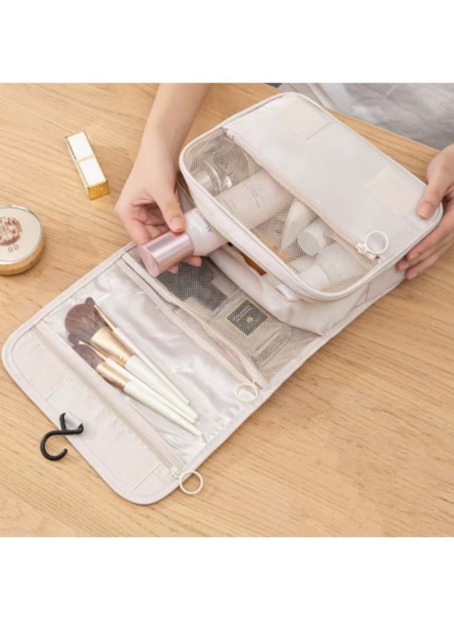 Multifunctional Hanging Cosmetic Bag Travel Toiletries Bag Large Capacity Portable Cosmetic Bag - Image 3
