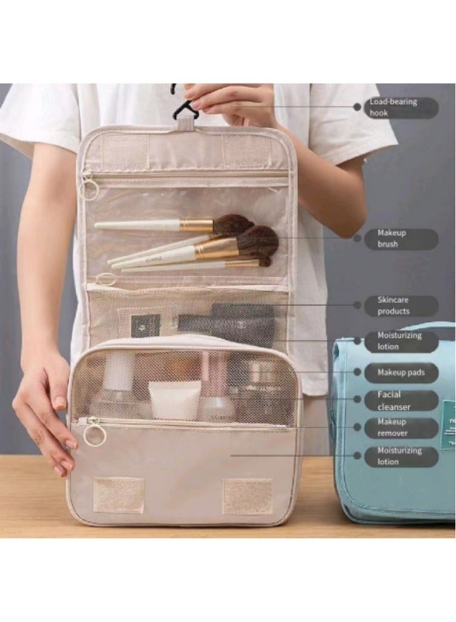 Multifunctional Hanging Cosmetic Bag Travel Toiletries Bag Large Capacity Portable Cosmetic Bag - Image 2