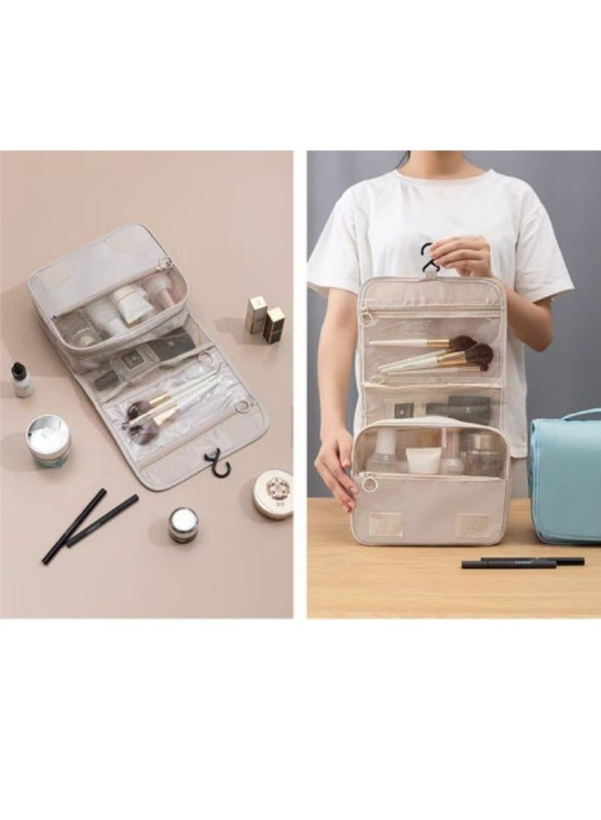 Multifunctional Hanging Cosmetic Bag Travel Toiletries Bag Large Capacity Portable Cosmetic Bag - Image 5