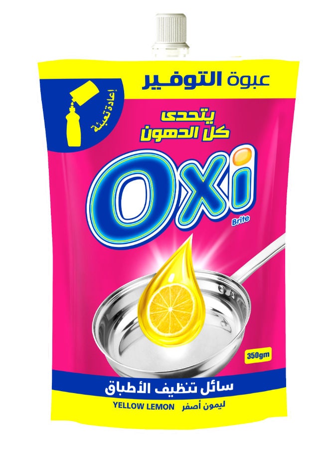Oxi Dish Wash Yellow Lemon 350 ML 
