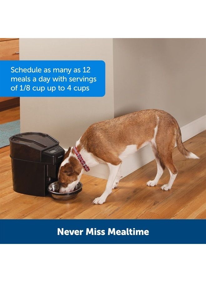 PetSafe - Healthy Pet Simply Feed - PetSafe Automatic Feeder - Headquartered in Knoxville, TN - Automatic Dog Feeder from the Engineers of the Smart Feed & Dancing Dot - 1-Year Comprehensive Protection Plan,Bla - Image 1