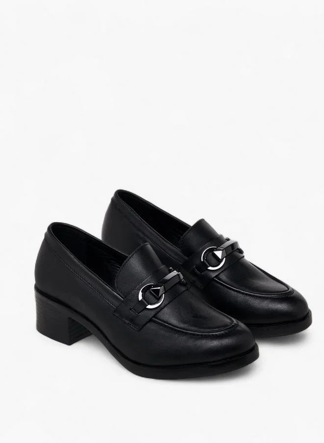 Women Block Heel Loafers