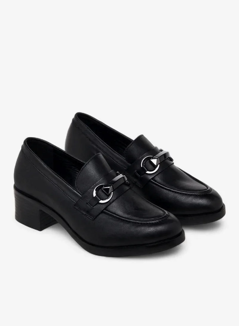 Women Block Heel Loafers