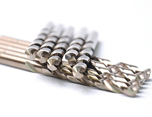 DRILLFORCE 10PCDS, 3/16", Cobalt Drill Bits - Image 1