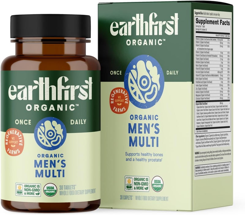 EarthFirst Organic Organic Men's Multi 30 Tablets for Men - Image 1