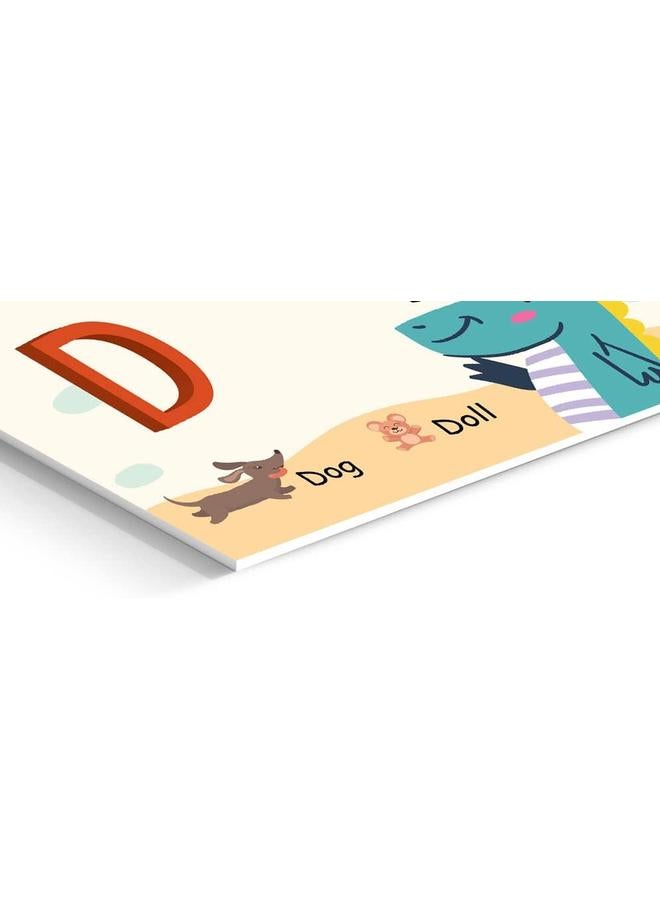 Funz D Alphabet Letter Printed Boards Animal Pattern Frames Matching Puzzle Game Educational Preschool Learning Toys Gift For Preschool Kids Size 45*30Cm  - Image 2