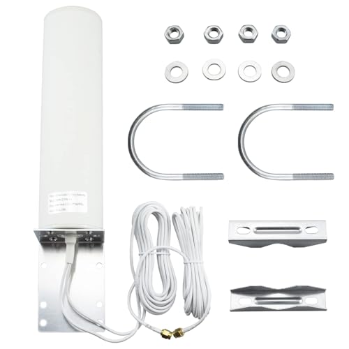 Boobrie 4G LTE Antenna 10dBi-12dBi High Gain 698-2700MHz Outdoor Antenna OmniDirectional Dual SMA Male Connector Low Loss 16.4Ft Cable for 4G LTE Router Hotspot Wireless Cellular Trail Camera - Image 2