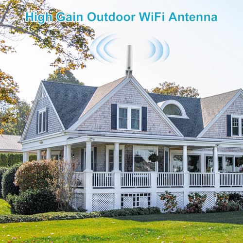 Boobrie 4G LTE Antenna 10dBi-12dBi High Gain 698-2700MHz Outdoor Antenna OmniDirectional Dual SMA Male Connector Low Loss 16.4Ft Cable for 4G LTE Router Hotspot Wireless Cellular Trail Camera - Image 4