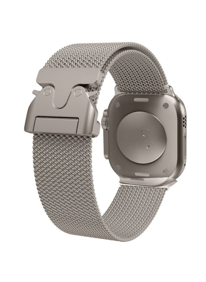 Generic - Suitable For Apple Watch Watch High-end Business Milanese Nice Buckle Strap-Color:Black-universal 38/40/41 From Huaqiangbei - Image 1
