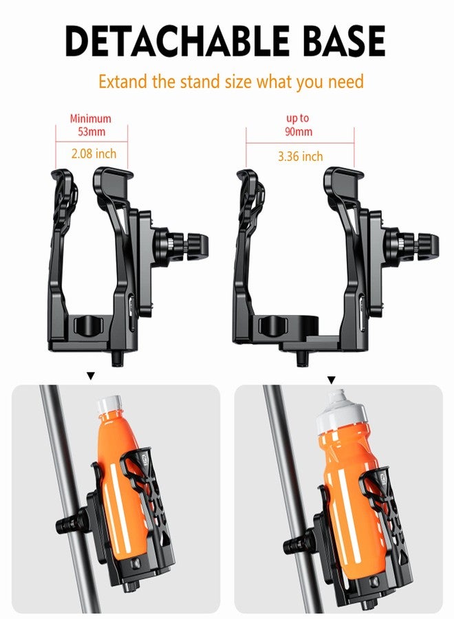 KEWIG Bicycle Water Bottle Holder for Bike & Motorcycle, Adjustable Bike Water Bottle Cages Fit for Diameter 2'' - 3'' Cup, Compatible for Handlebars or Tubes 20mm to 35mm in Diameter - Image 2