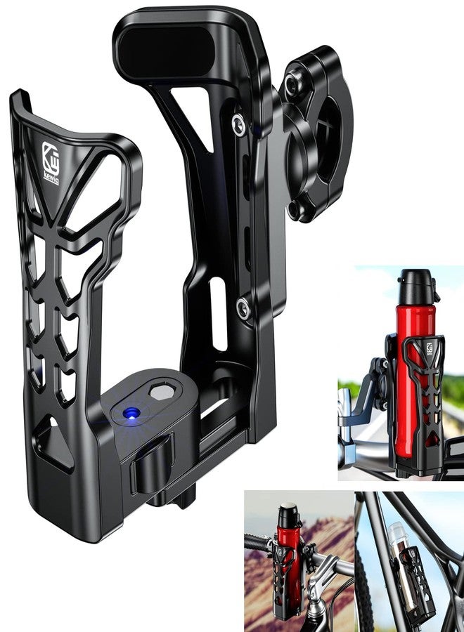 KEWIG Bicycle Water Bottle Holder for Bike & Motorcycle, Adjustable Bike Water Bottle Cages Fit for Diameter 2'' - 3'' Cup, Compatible for Handlebars or Tubes 20mm to 35mm in Diameter - Image 1