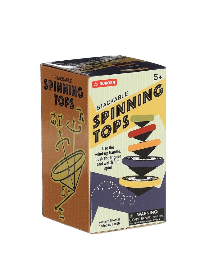 AURORA ألعاب أورورا® - لعبة دوّارات قابلة للتكديس - متعة لا نهائية - ترفيه بدون شاشة - متعددة الألوان 6 بوصات - Image 4