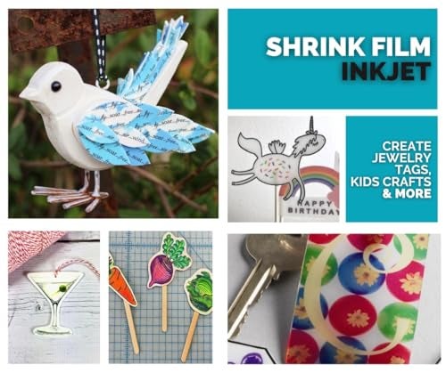 Grafix Metallic Shrink Film - Gold-Silver Opaque 8.5"x11" Sheets, Design Your Art and Shrink It to Create Jewelry, Embellishments, Paper Crafts, Gift Tags, Ornaments and More, Pack of 6 - Image 3