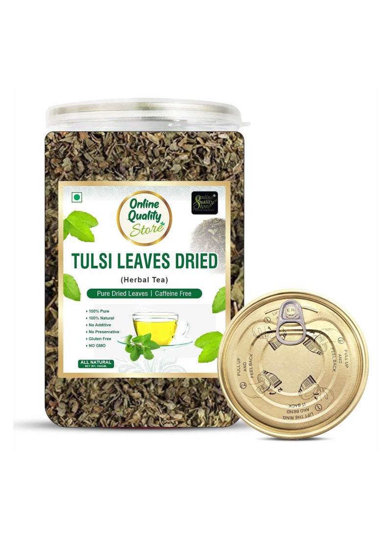 Online Quality Store Online Quality Store Tulsi Tea100g Tulsi Dried Leaves Herbal Green Tea Tulsi Tea Helps with Stress and Anxiety  - Image 3