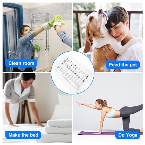 Anshez Reusable and Detachable My Chore Chart for Kids and Adults Daily to Do List Board, Reminder Board for Home and Office - Pack of 1 Multicolor - Image 5
