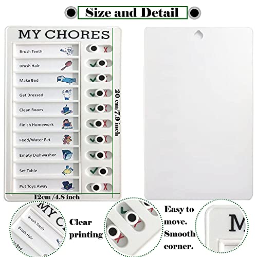 Anshez Reusable and Detachable My Chore Chart for Kids and Adults Daily to Do List Board, Reminder Board for Home and Office - Pack of 1 Multicolor - Image 4