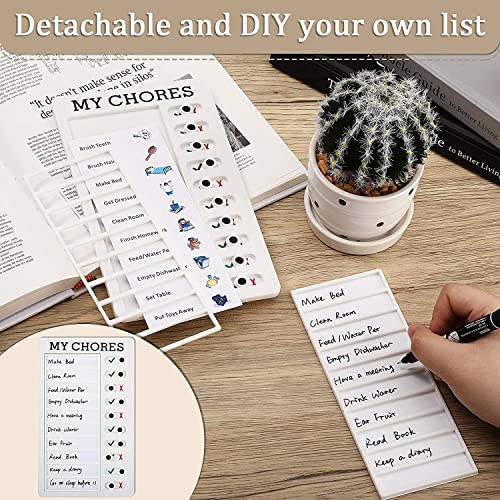 Anshez Reusable and Detachable My Chore Chart for Kids and Adults Daily to Do List Board, Reminder Board for Home and Office - Pack of 1 Multicolor - Image 2