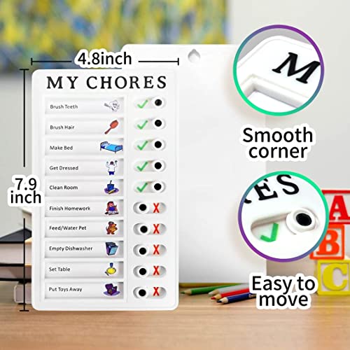 Anshez Reusable and Detachable My Chore Chart for Kids and Adults Daily to Do List Board, Reminder Board for Home and Office - Pack of 1 Multicolor - Image 3