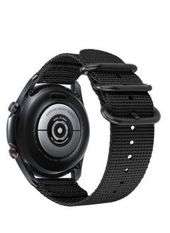 Generic 20mm Nylon Strap Replacement for GTS/Amazfit GTS 2 / Amazfit GTS 3 / Amazfit GTS 4 / Amazfit Bip 3 Pro/Amazfit Bip 3 / GTS 4 Mini/Amazfit GTS 2 Mini/Amazfit GTS 2 Mini/Amazfit GTS 2e BLACK  - Image 2