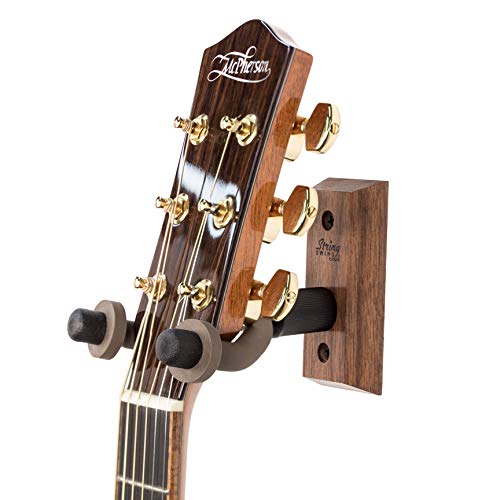 String Swing CC01-BW Hardwood Home & Studio Wall Mount Guitar Hanger - Black Walnut - Image 1