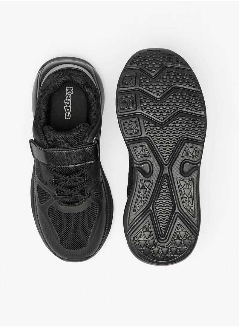 Kappa Boys Textured Sneakers with Hook and Loop Closure