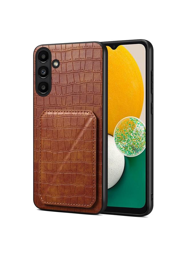 Case For Samsung Galaxy A13 5G Imitation Crocodile Leather Back Phone Case with Holder