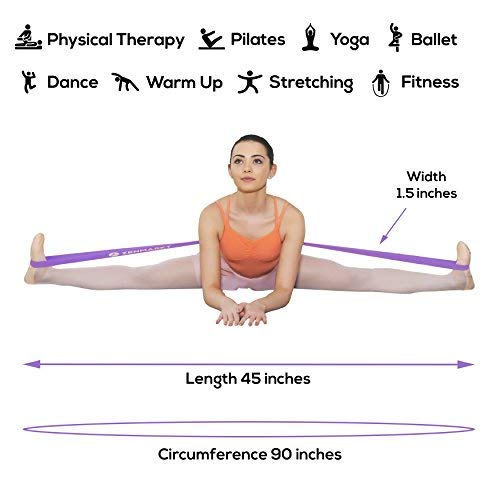 Zenmarkt Stretch Bands for Flexibility and Strength - Ballet Stretch Bands Ideal to Have as Dance Equipment in Every Competition - Suitable for Gymnastics, Cheerleading, and Pilates Training(Purple) - Image 4