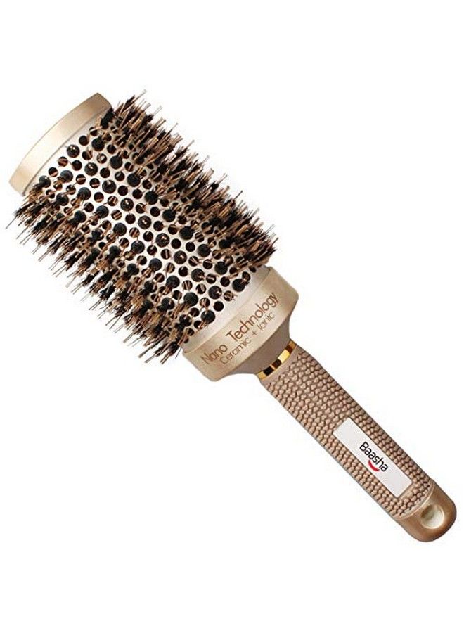 Baasha Extra Large Round Brush 3 Inch Hair Brush With Boar Bristle Dry Round Brush For Long Hair Boar Bristles Round Brush For Blow Drying Large Ceramic Brushes For Curly Hair Ceramic Round Barre - Image 2