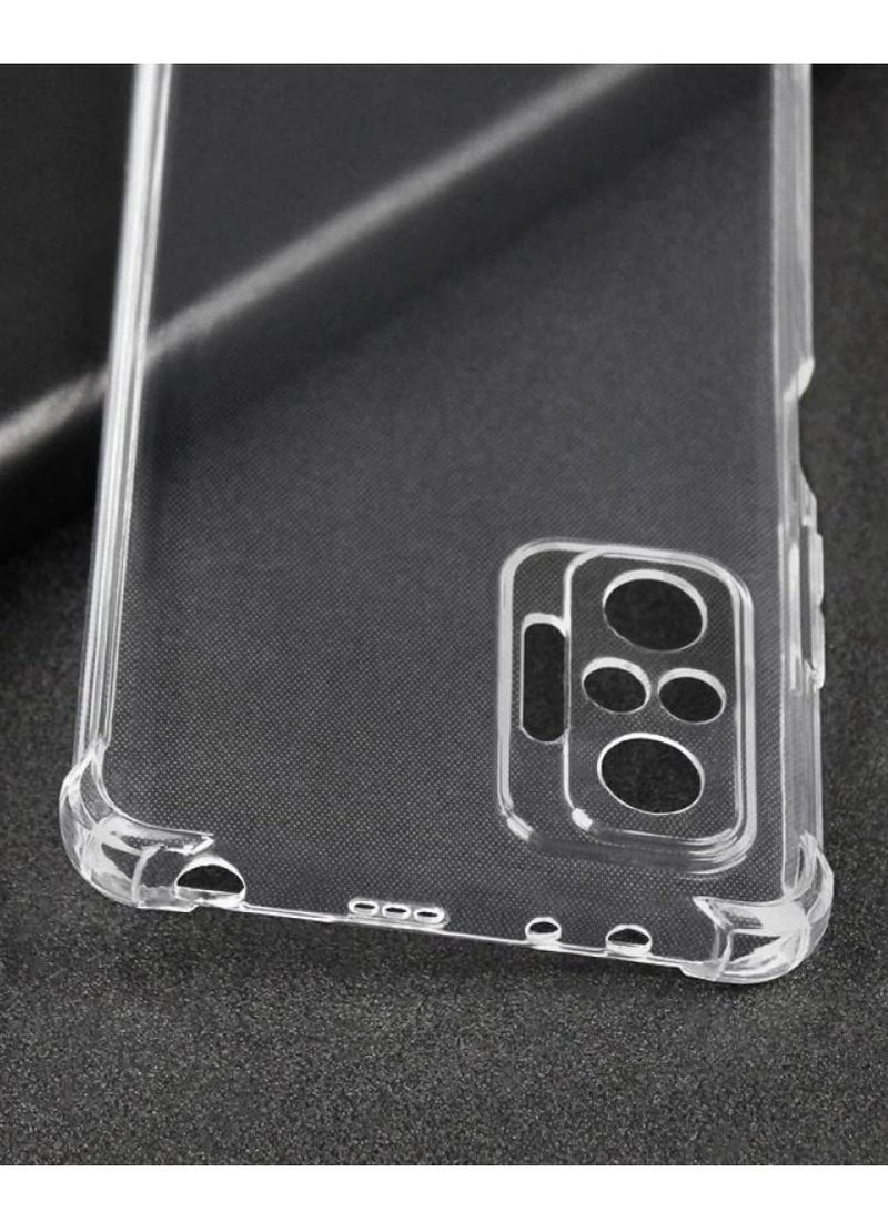 BORTONY Xiaomi Redmi Note 10/10S 4G Crystal Clear Anti Scratch Case Shock Absorbent TPU with Corner Bumper Protection Protective Back Cover - Image 3