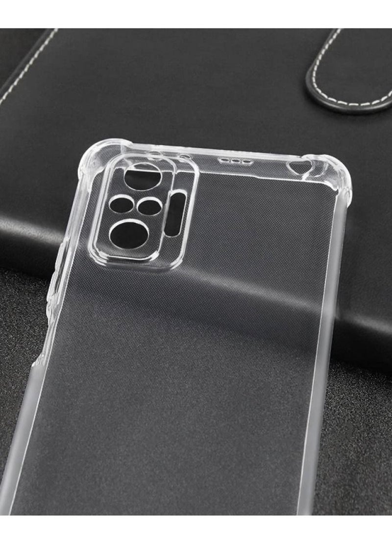 BORTONY Xiaomi Redmi Note 10/10S 4G Crystal Clear Anti Scratch Case Shock Absorbent TPU with Corner Bumper Protection Protective Back Cover - Image 2