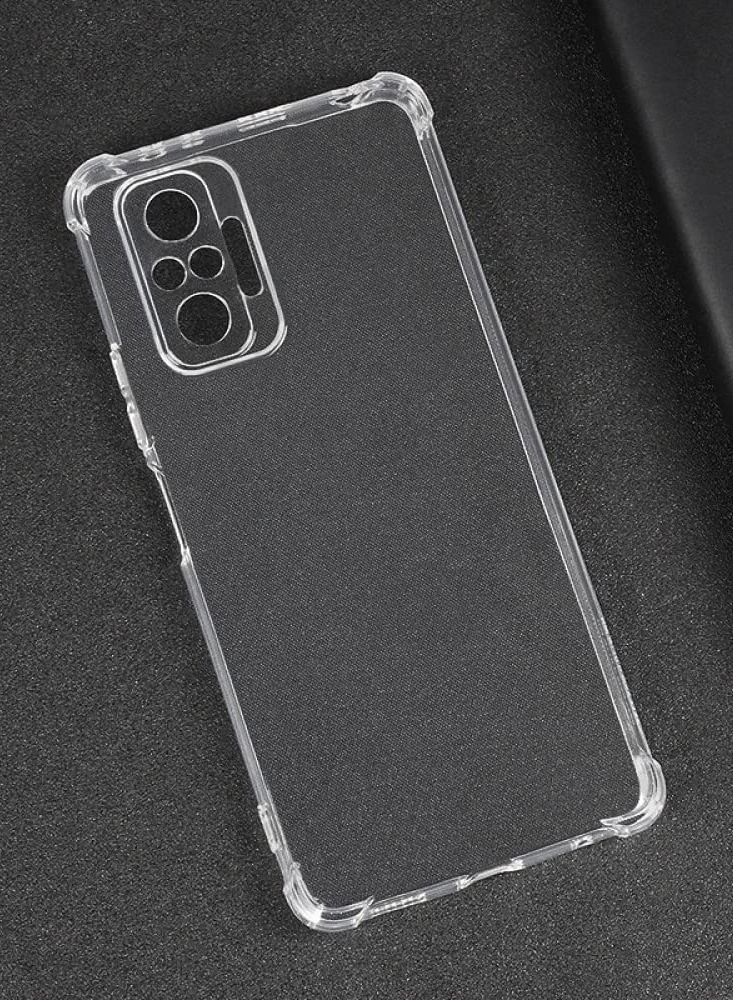 BORTONY Xiaomi Redmi Note 10/10S 4G Crystal Clear Anti Scratch Case Shock Absorbent TPU with Corner Bumper Protection Protective Back Cover - Image 1
