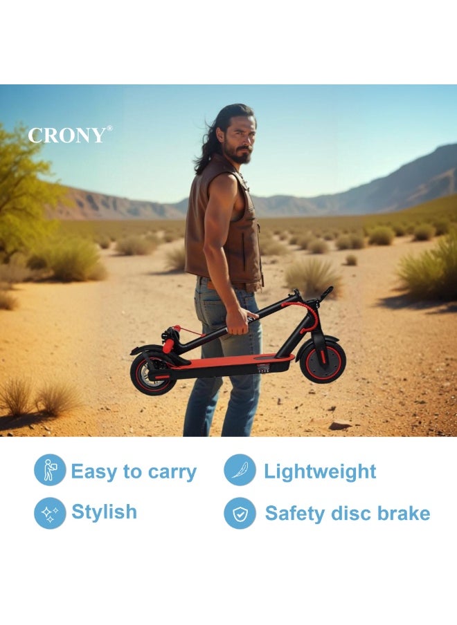 Crony - W563 app Fast E-Scooter For Kids/Teens, Up To 45kilo/H, 250w Motor, 36v 7.8ah Battery, 8.5"Tires, App Controlled Lightweight Foldable With Led Headlights High-Speed Electric Scooter, Anti-Slip Deep-Tread Rubber Tires, Rear Disc Brake, 100kg Max Load, Smart Scooter With App Connectivity, Portable Aluminum Frame For Adults, Heavy-Duty, Travel-Ready Design - Image 1