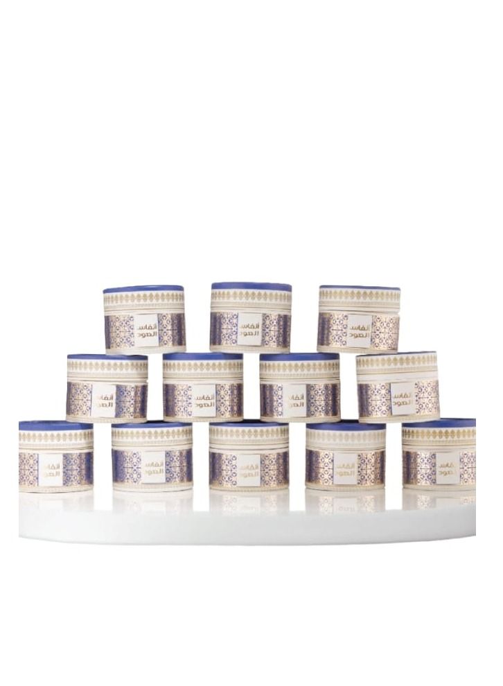 aashiq al-oud Anfas Al-Oud incense 12 pieces, weighing 10 grams each