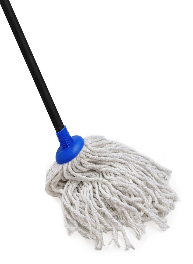 Zthluyc Indoor Mop for Floor Cleaning - Cotton Mops for Floor Cleaning, Regular Mop for Floors, 49-inch Simple Mops for Cleaning Living Rooms, Bathrooms, and Kitchens. (Dark Blue - Image 1