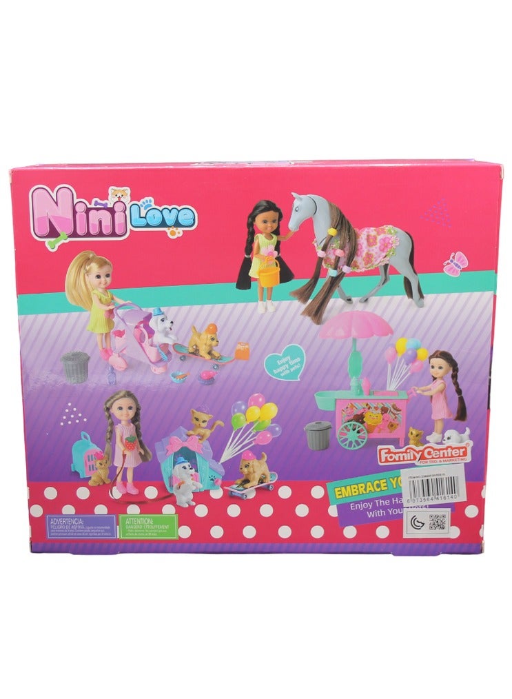 نيني دمية نيني لوف مع عربة الحلويات والاكسسوارات 31-2389951P - Image 2