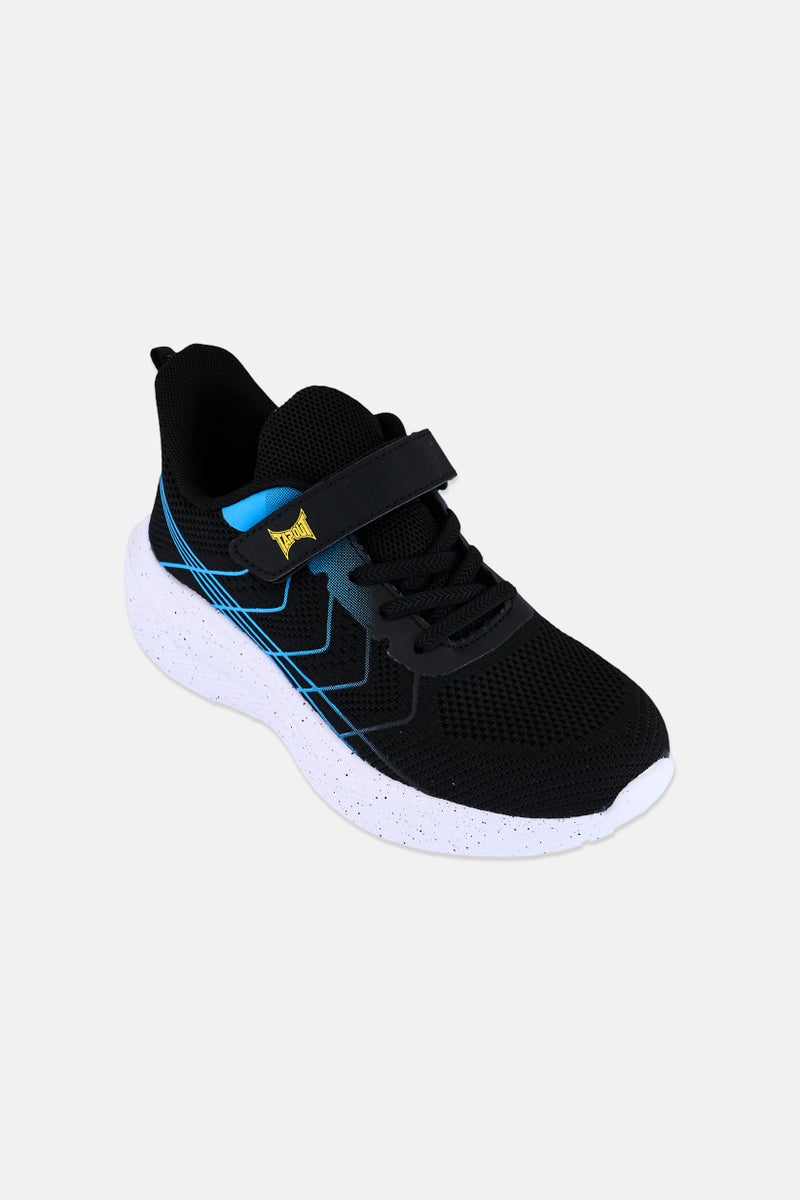 TapouT Kids Boy Velcro Closure Outdoor Shoes, Black - Image 1