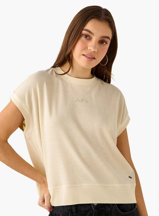 Lee Cooper WHITE Lee Cooper Top with Textured Design for Women | Best Price UAE