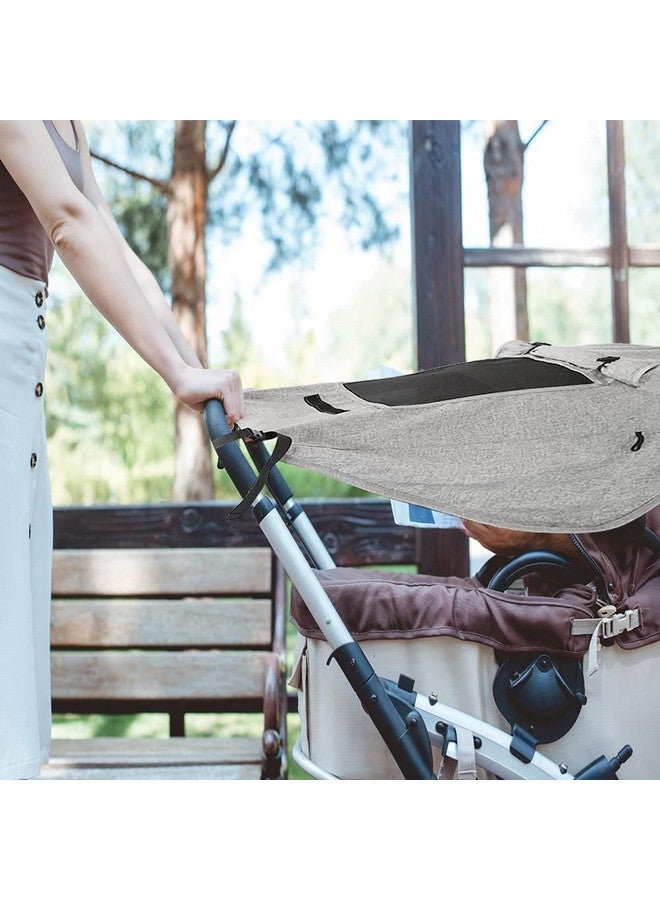 Iywish Baby Stroller Sun Protection Stroller Sun Shade Waterproof Sun Covers Universal Baby Pushchair Sunshade Pram Buggy Infant Stroller Sunshade Sun Sail Uv 50+ Sun Rain Shade Canopy Cover Viewing Window - Image 4