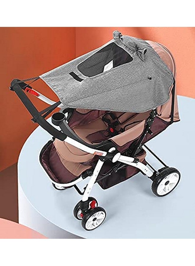 Iywish Baby Stroller Sun Protection Stroller Sun Shade Waterproof Sun Covers Universal Baby Pushchair Sunshade Pram Buggy Infant Stroller Sunshade Sun Sail Uv 50+ Sun Rain Shade Canopy Cover Viewing Window - Image 3