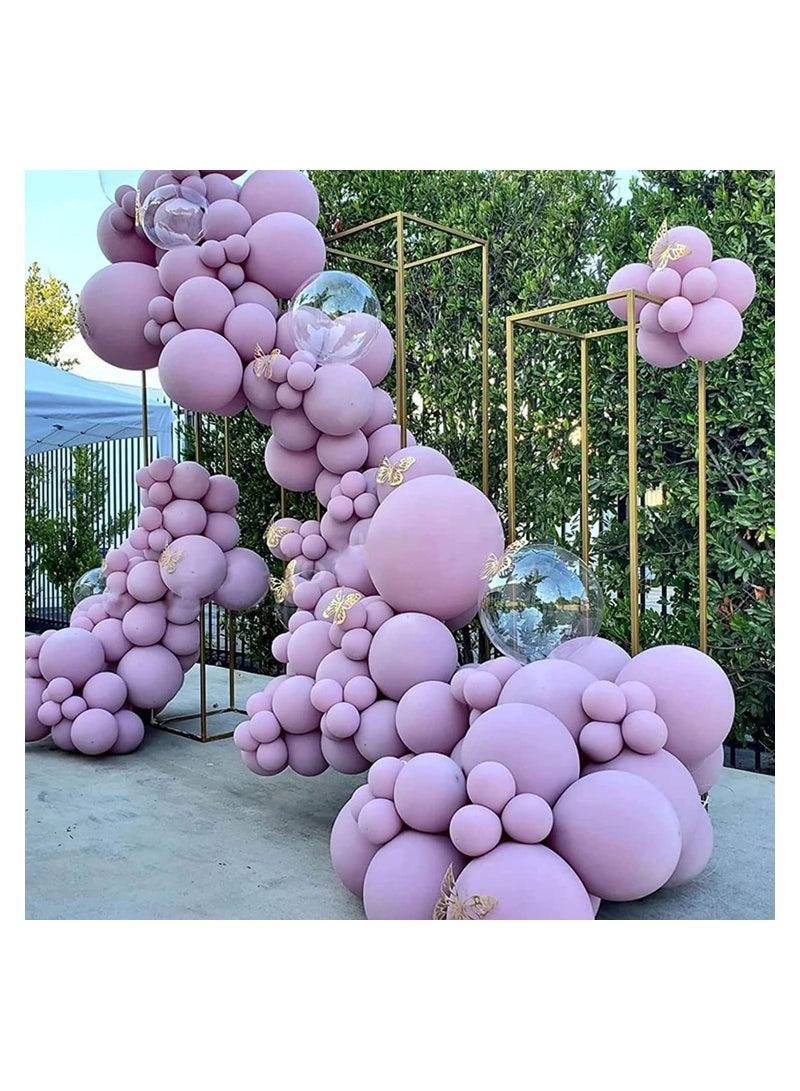 JOLLITY LLC بالونات ماكرون لاتكس 12 بوصة بألوان باستيل لحفلات استقبال المواليد والزفاف وأعياد الميلاد 40 قطعة (بنفسجي) - Image 2
