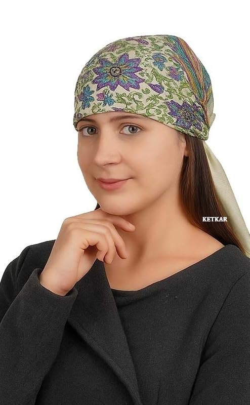 KETKAR Women’s Wool Winter Scarf | Soft & Warm Woolen Muffler | Stylish Cold Weather Wrap for Women | Pack of 1_White - Image 1