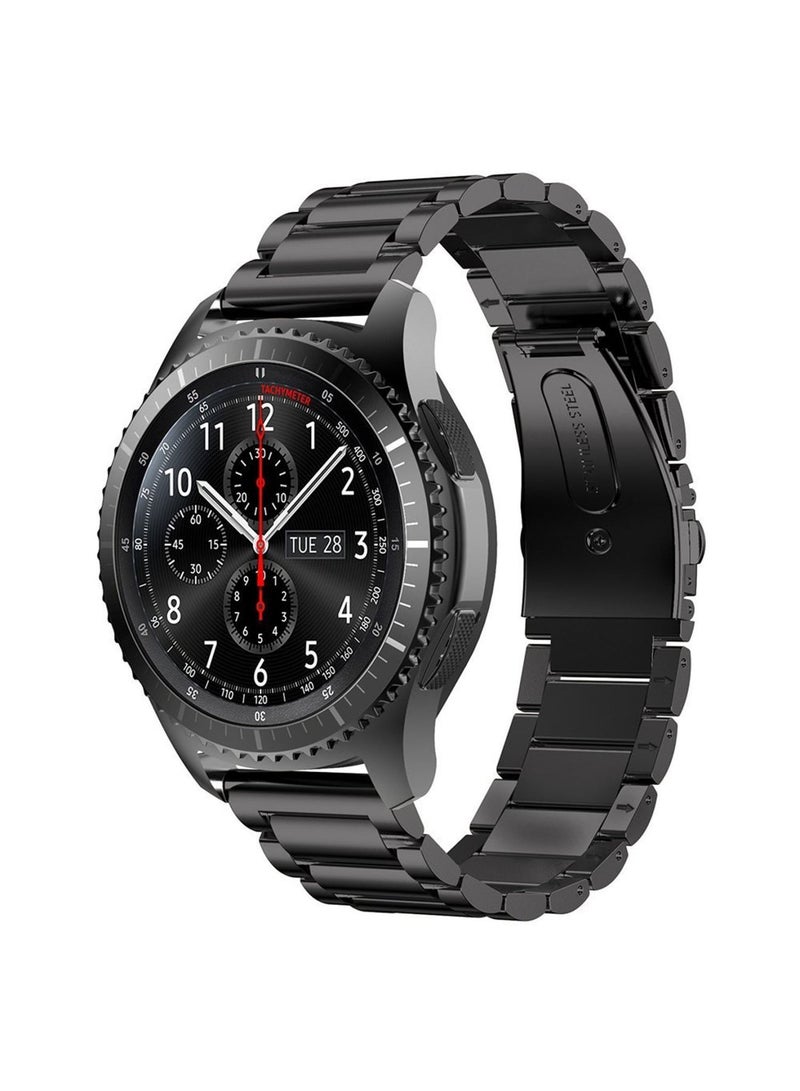 NIBEMINENT Replacement Watch Band For Samsung Gear S3 Black  - Image 1