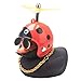 wonuu Rubber Duck Car Decorations Black Duck Car Dashboard Ornaments with Propeller Helmet for Adults Black 8 - Image 3