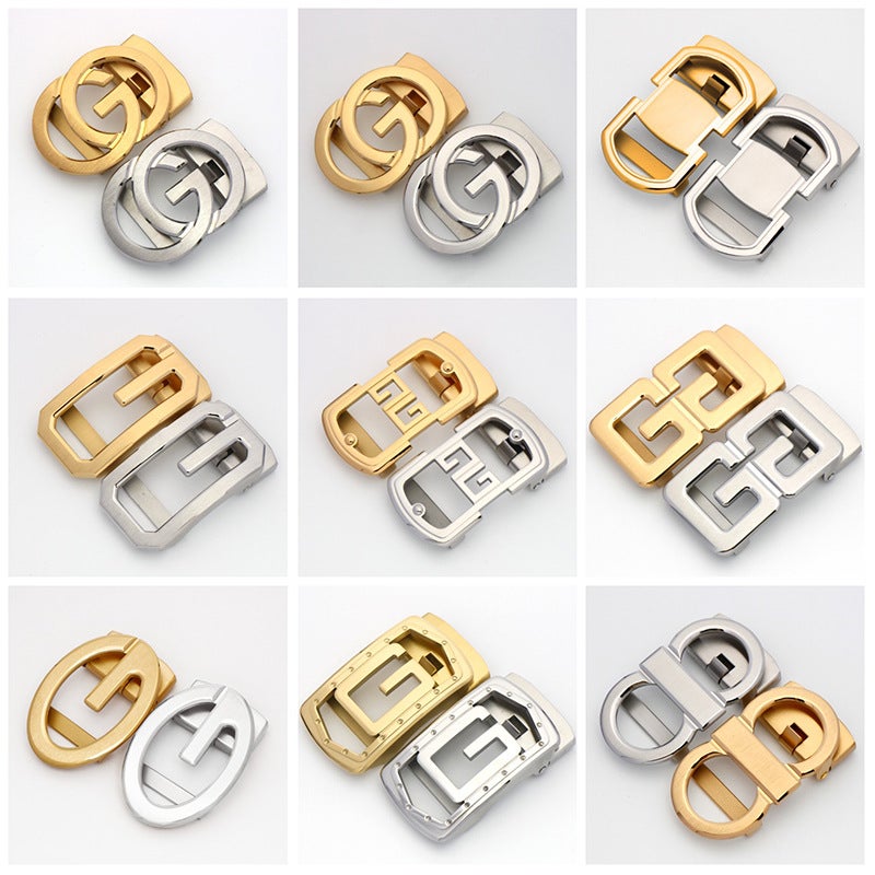 3.5Cm Stainless Steel Automatic Buckle Men'S Business Joker Casual Pants Belt Buckle Spot - Image 2