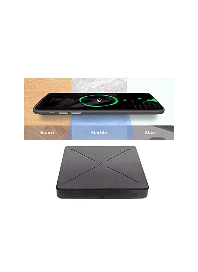 PROMASS - Model Wireless Mobile Charger Invisible Charger For iPhone & Samsung Working Distance 25-45 mm Qi Magnetic Charging Work With Long Distance Smart Charging Station Easy To Fix Under Table - Image 1