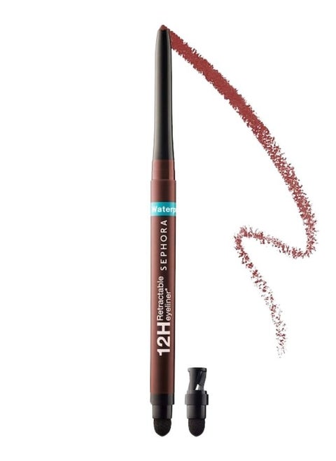 SEPHORA COLLECTION Waterproof 12H Retractable Eyeliner – 04 Matte Terracotta  | Ultra-Pigmented, Smudge-Proof, Long-Lasting & Precision Glide Formula for Intense Eye Definition (0.30g)