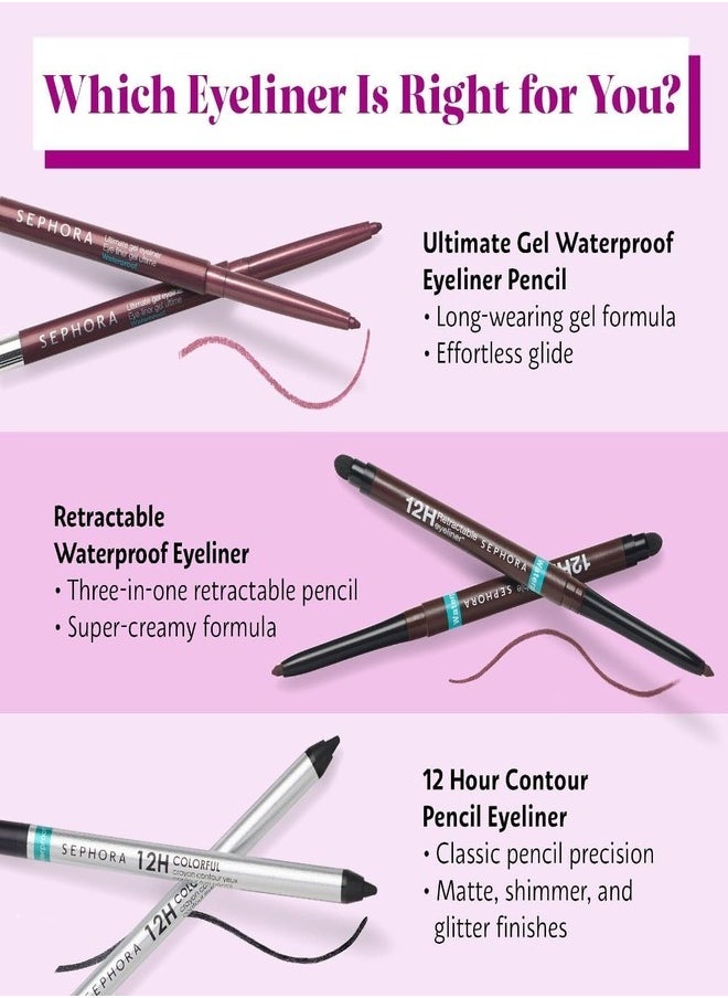 SEPHORA - SEPHORA COLLECTION Waterproof 12H Retractable Eyeliner – 04 Matte Terracotta  | Ultra-Pigmented, Smudge-Proof, Long-Lasting & Precision Glide Formula for Intense Eye Definition (0.30g) - Image 1