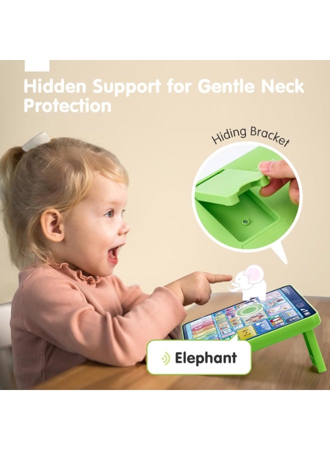LBMT Early Development Toy for Toddlers with 3 Language(English, French, and Spanish),Learning Tablet with Sounds & Musical,Kids Reading & Writing Toys,Learn and Educational Toys for Ages 1+ Boys Girls (Green) - Image 3