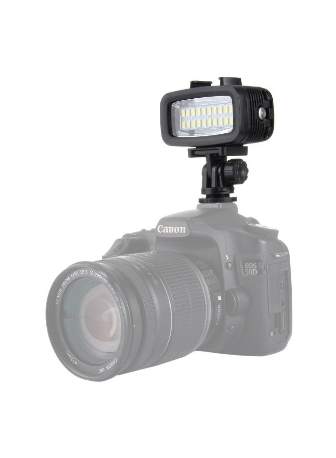 بولوز PULUZ ضوء LED لـ GoPro - مقاوم للماء IPX8 حتى 40 مترًا، 20 مصباح LED، يشمل مرشحين لونيين، قاعدة تركيب ساخنة & برغي تحرير سريع PU217 - Image 3